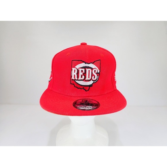 New Era Other - New Era 9FIFTY Cincinnati Reds Hat Ohio State Outline Snapback Red MLB‎
